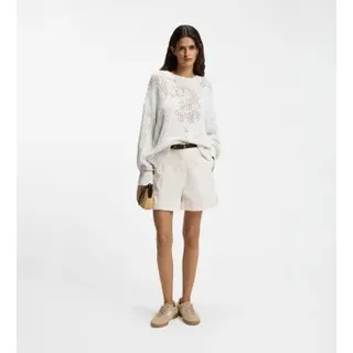 BOSS für Damen. 50559816 Pullover Foira weiß (M), Lässig, Häkeln, Langarm