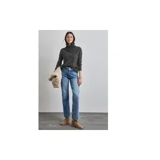 Street One Rollkragen Sweater - Grau