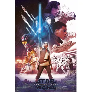 Grupo Erik Editores - Poster, 61 x 91,5 cm Star Wars VIII Blue Saber 61 x 91.5 cm