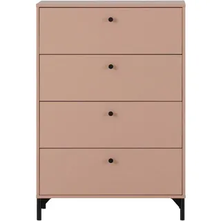Schildmeyer Kommode Smash, Kommode,melaminharzbeschichtet, Made in Germany, B: 80 cm, Solide Verarbeitung - Dieses Produkt ist in Deutschland gefertigt rosa
