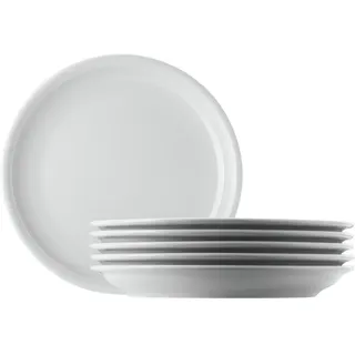 Thomas Porzellan Geschirr-Set Trend weiss Brotteller 16 cm Set6, Porzellan weiß
