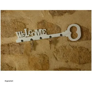 HTI-Living Schlüsselbrett Shabby Look Welcome Schlüsselbrett Shabby Look Welcome