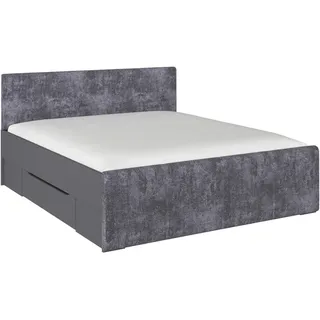 Rauch Möbel Stauraumbett, Textil, Holzwerkstoff, 2 Schubladen, 180x200 cm, Blauer Engel, Goldenes M, Made in Germany, gepolstertes Kopfteil, mit Schubkästen, Schlafzimmer, Betten, Doppelbetten