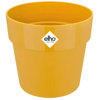 Elho B.for Original Rund Mini 13 Blumentopf für Innen Ø 12.5 x H 12,0 cm Gelb/Ocker