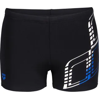 Arena Graphic Swim Badeshorts Black-Royal 8