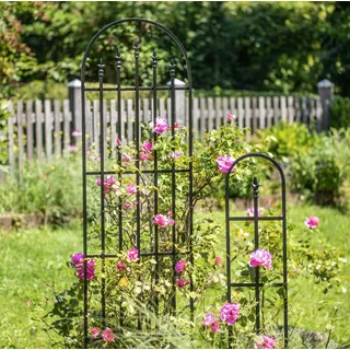 WINDHAGER Rankgitter ARCH 203 x 61 cm Schwarz