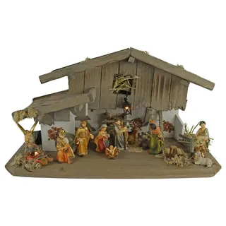 krippenursel Stimmungsvolle Weihnachtskrippe Eismannsberg inkl. 12-tlg. Figurensatz K 181
