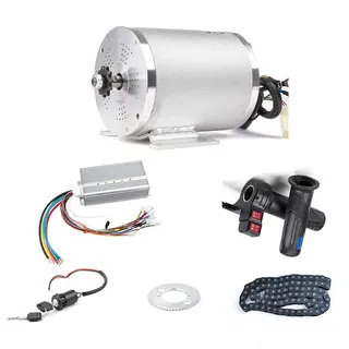 Elektromotor 72V Bausatz DC Motor Hohe Leistung Go Kart Elektro Motor | 5.4N.M Scooter Motor, 6700RPM Brushless DC Motor Kit, Elektromotor für Gokart, DirtBike ATV Motorcycle, Elektromotor Bausatz
