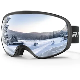 RIOROO Skibrille, Snowboard Brille für Brillenträger Herren Damen Erwachsene Jugendliche Doppel-Objektiv 105% UV-Schutz Kompatibler Helm Anti Fog Skibrillen für Skifahren Motorrad Fahrrad Skaten