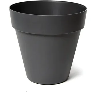 colourliving Pflanzkübel Blumentopf Rio | Pflanzkübel Robuster Übertopf oder Wand Blumentopf |aus Kunststoff, (Anthrazit, 20x17cm Stand)