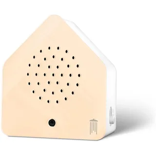 RELAXOUND ORIGINAL Zwitscherbox Satellite Wind Chimes Peach - Schimmernder Klang des Windspiels – Bewegungsmelder mit Sound – Naturgeräusche Soundbox
