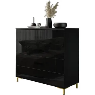 lookway LINA 95 x 84 x 40 cm Schwarz / Gold