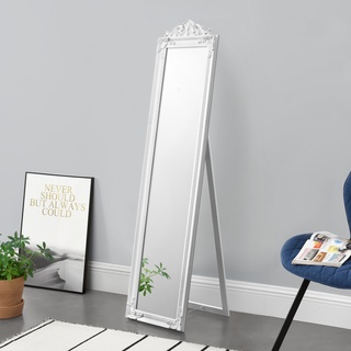 Standspiegel Arezzo 160x40 cm Weiß
