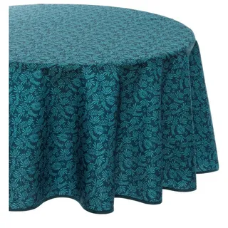 Atmosphera Créateur d'intérieur Tischdecke Runde Tischdecke, Ø 180 cm, gemustert (Tischdecken 1-tlg) blau