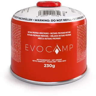 evocamp Gaskartusche 230 g mit Schraubventil