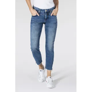 Ankle-Jeans MAC "Rich-Slim Chic" Gr. 44, Länge 26, schwarz (authentic) Damen Jeans Röhrenjeans Mit besonderer Coin-Pocket