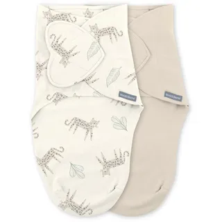 Ingenuity SwaddleMe, Monogram Collection Pucktuch, Gre 0-3 Monate, 3,1-6,3 kg, 2 Stck, 0.5 TOG - Born Free