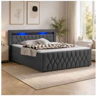 Juskys Leona 180 x 200 cm H4 Grau