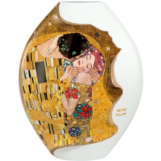 Goebel - Vase Der Kuss - Gustav Klimt - Porzellan mit Echtgold - Höhe 30 cm