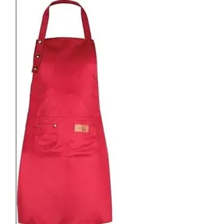 Küchenschürze Für Damen Und Herren Mit Taschen – Größen: Groß – Wasserabweisend, Rot
