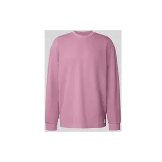 Loose Fit Strickpullover aus Baumwoll-Mix Modell 'NUWOLO', Altrosa, S