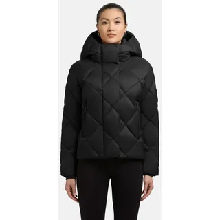 khujo Steppjacke Lilian Damen Winterjacke mit Karo-Steppung schwarz XS (34)