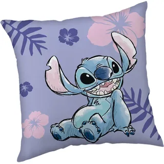 Jerry Fabrics Lilo und Stitch Dekokissen 40 x 40 cm Lila