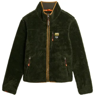 Superdry Herren Outdoor Sherpa-Fleecejacke Surplus Goods Olivgrün XL - XL