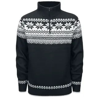 Brandit Textil Troyer Norweger Rollkragenpullover Black M