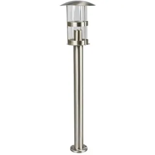 LINDBY Wegeleuchte Edelstahl 80,0 cm 1 x E27 grau