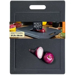 Moritz & Moritz Schneidebrett Kunststoff 1-St 36 x 27,5 cm Schwarz/Grau