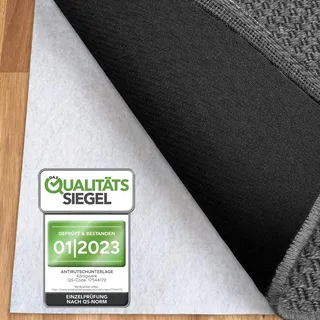 Königwerk Teppich Antirutschunterlage 60 x 130 cm, ohne Weichmacher | Extra sichere Antirutschmatte für Teppiche auf allen Böden. Schützt den Boden und sorgt für festen Halt ohne Weichmacher.