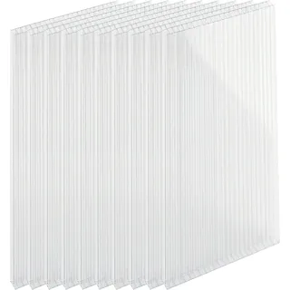 Relaxdays Doppelstegplatten Transparent