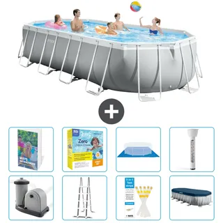 Prism Frame Pool Oval - 610x305x122 Cm - 9-teilig  S532