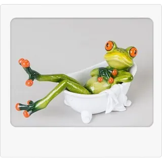 Formano Dekofigur Frosch in Badewanne 0 cm Bunt