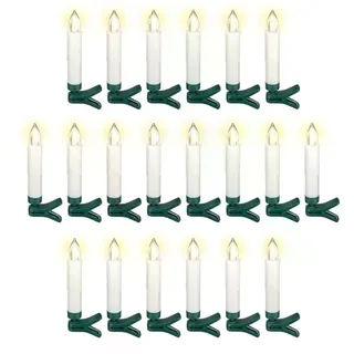 Goobay 20 kabellose LED-Weihnachtsbaumkerzen