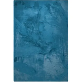 benuta Nest - Kunstfell-Teppich Dave Petrol 160x230 cm