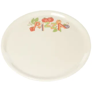 Pizzateller 31cm sort. Dekore