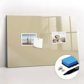 Tulup Magnettafel 60 x 40 cm Beige