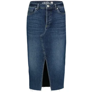 SUBLEVEL Jeansrock Damen Maxi Midi Mini Rock langer Schnitt Denim Stretch S - 36