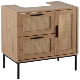 Wohnling WL6.876 Waschbeckenunterschrank Braun 60 cm x 40 cm x 60 cm