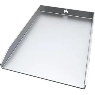 teileplus24 PLA4-525 Grillplatte Plancha aus V2A Edelstahl kompatibel mit Napoleon Rogue 525er Gasgrills | Lebensmittel- und Spülmaschinen geeignet | Hohe Seitenränder