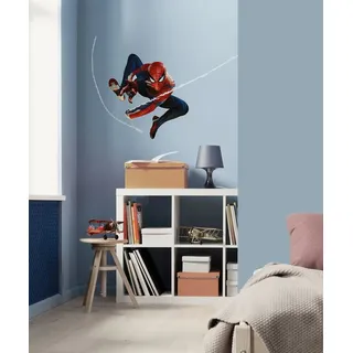 Komar Wandtattoo Marvel Spider-Man Night (1 St), Künstler: Disney, 50 x 70 cm (Breite x Höhe) - Kinderzimmer, Wandsticker blau|rot