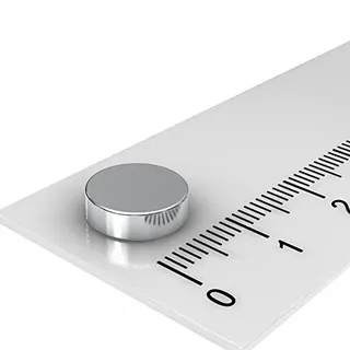 5 x Neodym Scheiben Magnet, 10 x 3 mm, Grade N52, vernickelt, sehr starker Magnet zum Basteln und für die Pinnwand