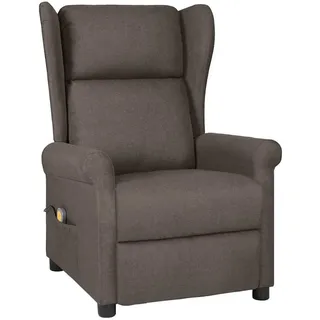 vidaXL Massagesessel 95 x 103 x 95 cm Braun mit verstellbarer Rückenlehne und Massagefunktion