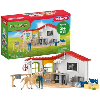 Schleich Farm World Tierarzt-Praxis mit Haustieren 42502