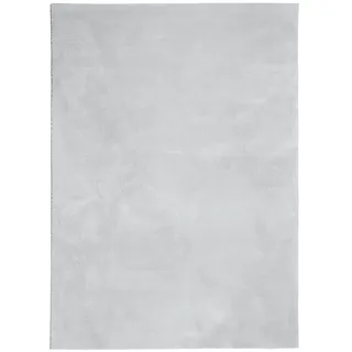vidaXL Teppich HUARTE Kurzflor Weich und Waschbar Grau 160x230 cm
