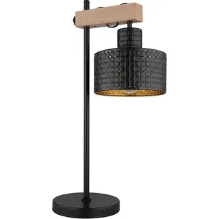 GLOBO Tischlampe Schwarz Gold