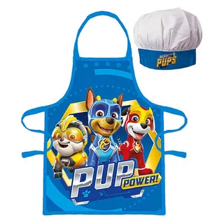 PAW PATROL Kochschürze PUP POWER!, (2-tlg), Kinder Koch-Set, Backschürze + Chefmütze blau
