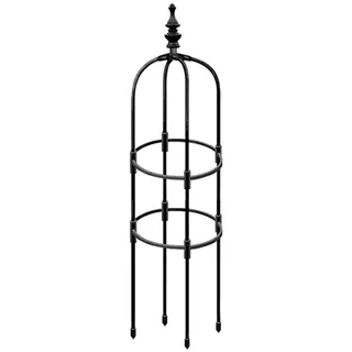 Metall Rankhilfe Obelisken Set, Höhe: 90cm/120cm/150cm Rankhilfe Aus Metall - Rankstütze Für Rosen, Ranksäule Für Kletterpflanzen, Wetterfestes Rankgitter Rund Tomaten, Wein, Wetterfest Rankobelisk